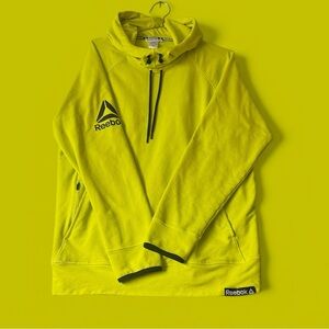 Reebok Men's Active Dynamic Pullover Hoodie Size L in neon yellow - Like New!
